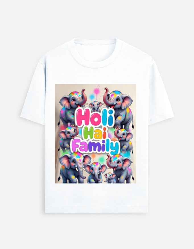 "Holi Hai Family" Unisex Standard  T-Shirt